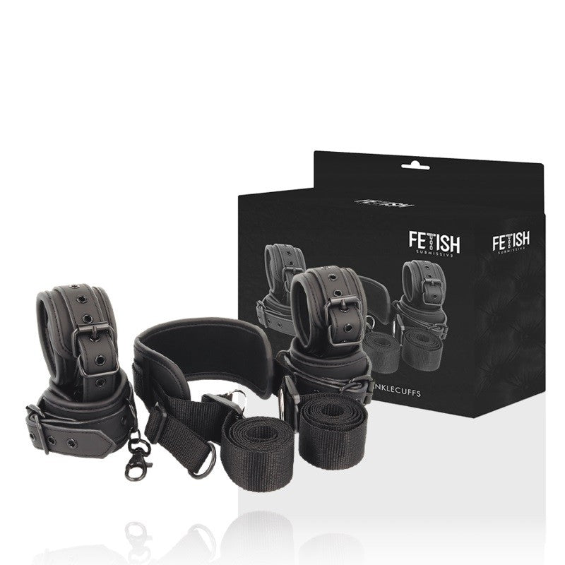 Fetish Submissive Wrist Ankle and Neck Restraint Set