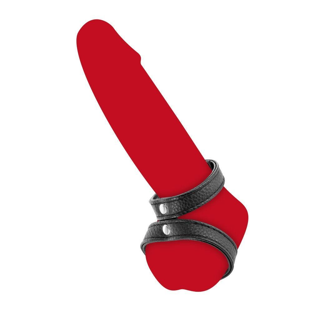 Fetish Tentation Adjustable Double Cock Ring