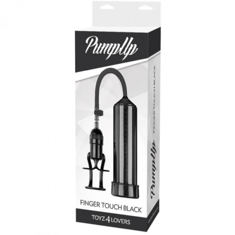 Finger Touch vacuum penis pump black