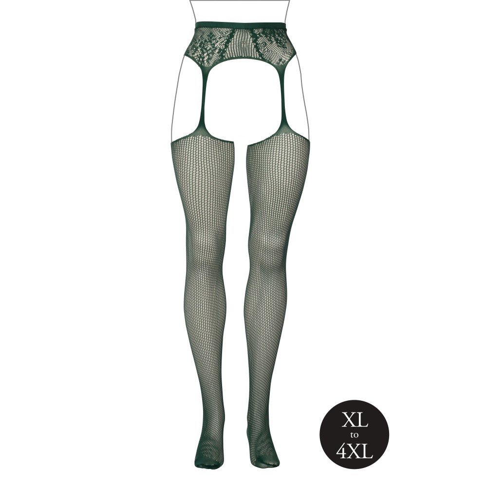 Fishnet Garter Le Desir Green