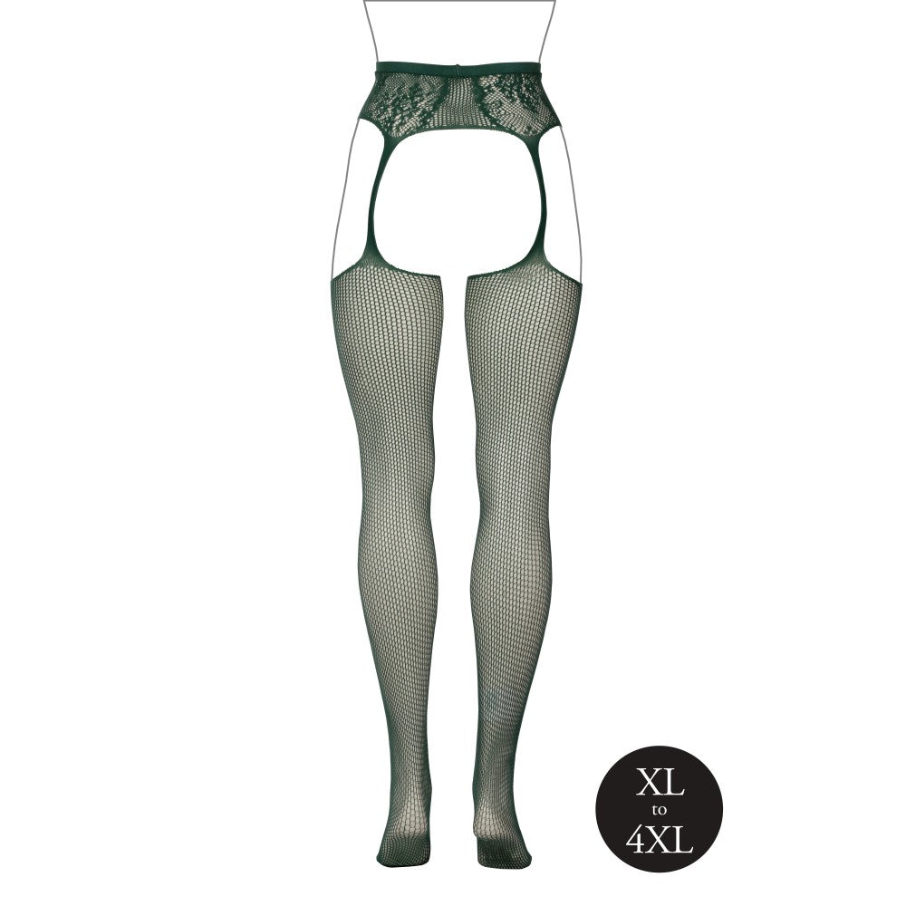 Fishnet Garter Le Desir Green