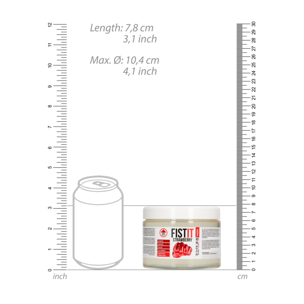 Fist It Strawberry Fisting Gel Lubricant 500ml