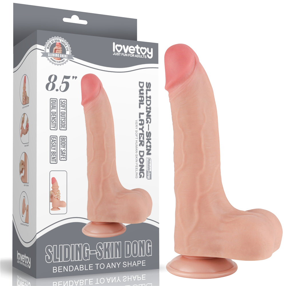 Flexible Realistic Double Layer Sliding-skin Dong 8.5"