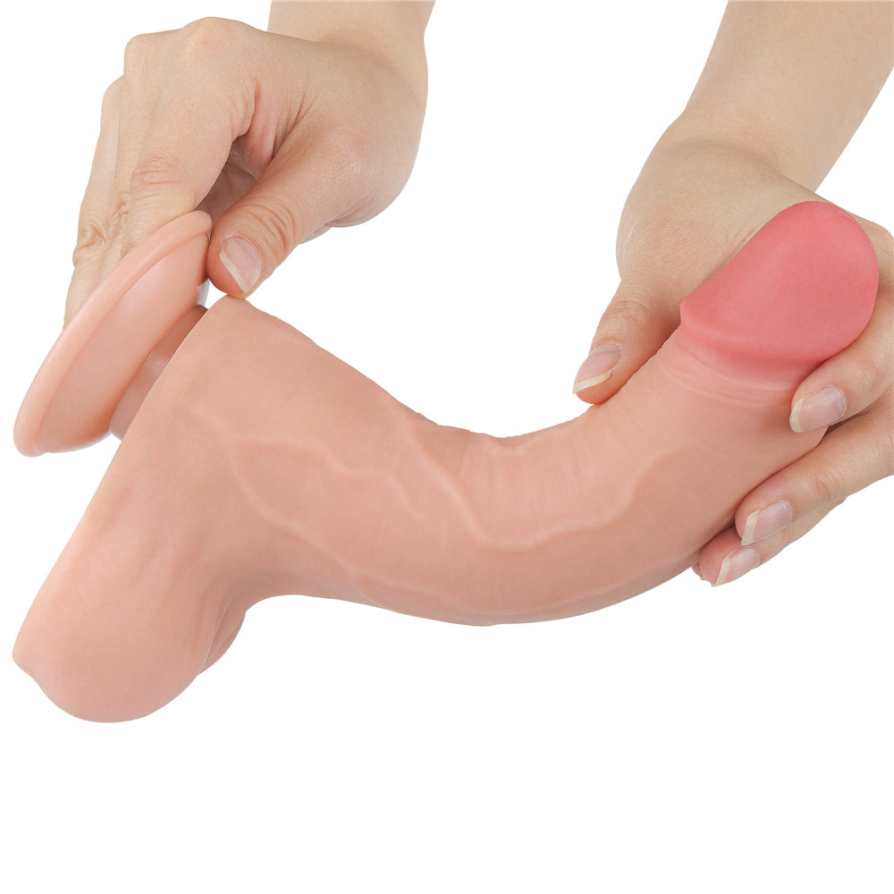 Flexible Realistic Double Layer Sliding-skin Dong 8.5"
