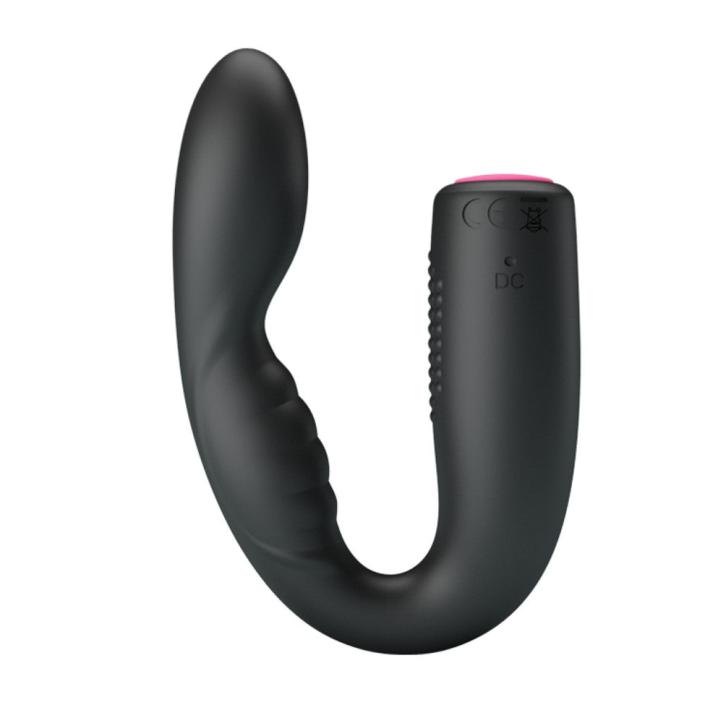 Flexible multifunctional vibrating massager made of silicone Quintion black