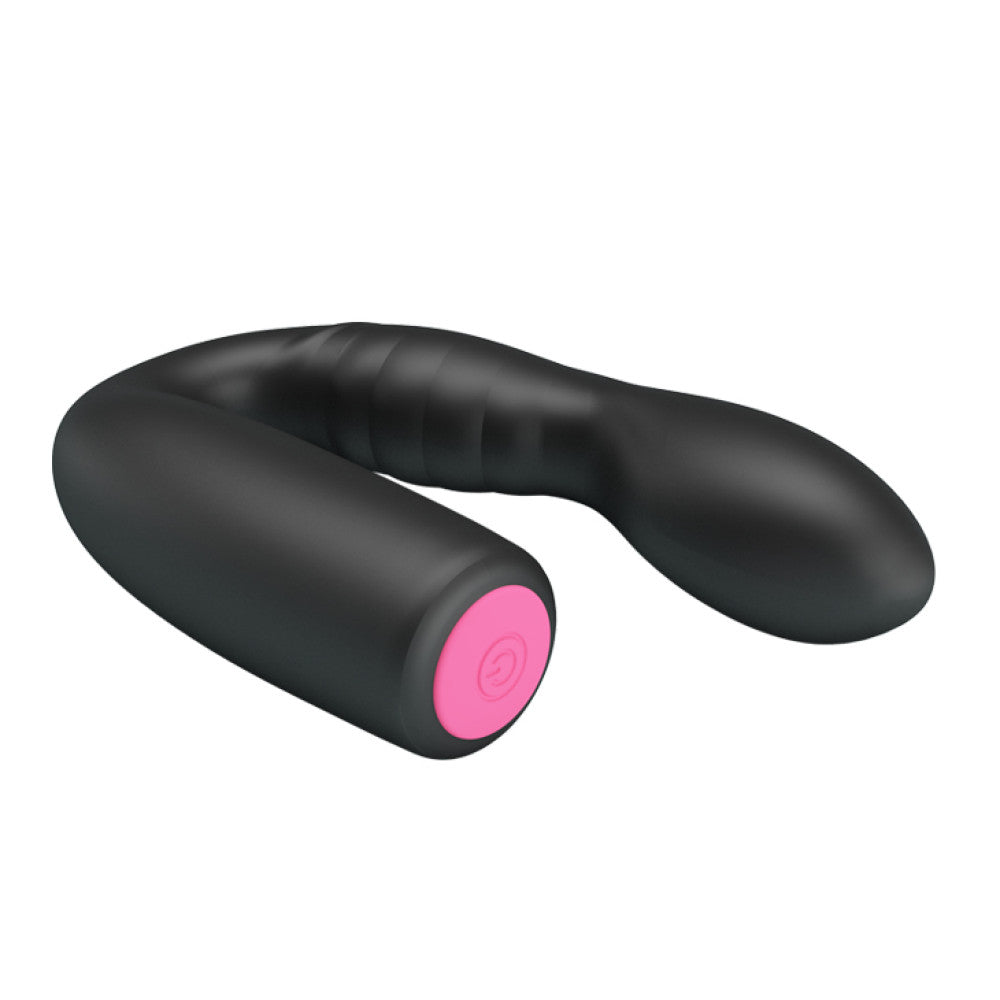 Flexible multifunctional vibrating massager made of silicone Quintion black