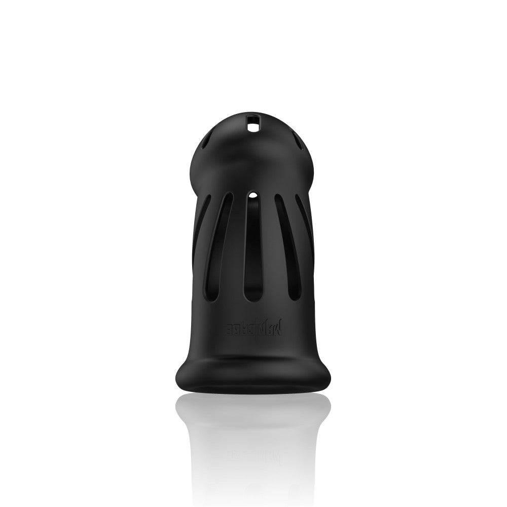 Flexible silicone penis cage ManCage 27 black