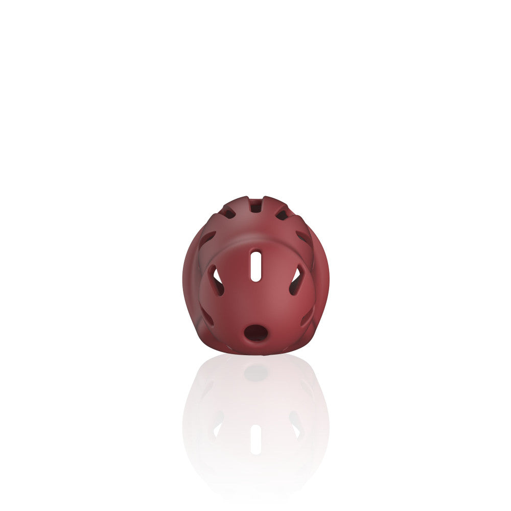 Flexible silicone penis cage ManCage 28 red
