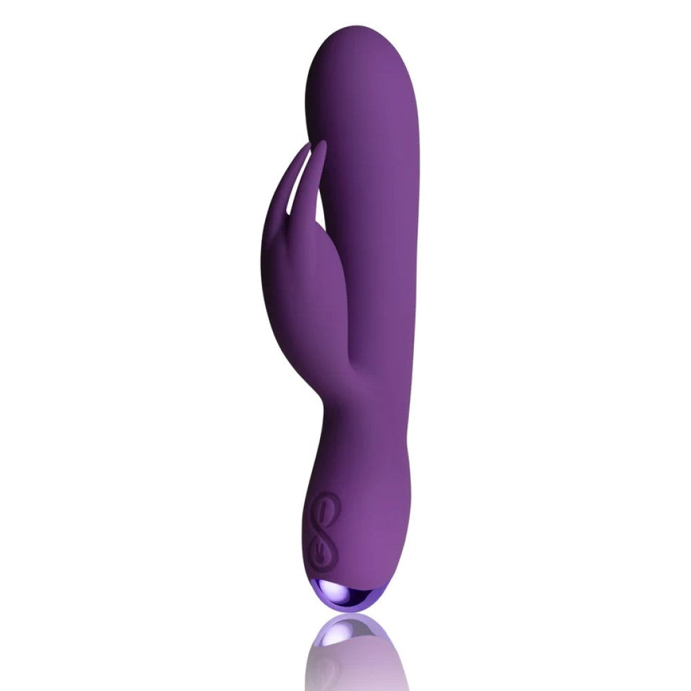 Flutter Rabbit Rechargeable Silicone Rabbit Vibrator Purple