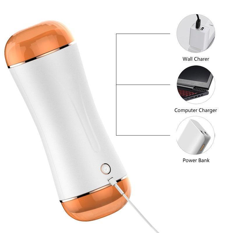 Foxshow Vibrating Interactive Double Sided Masturbator