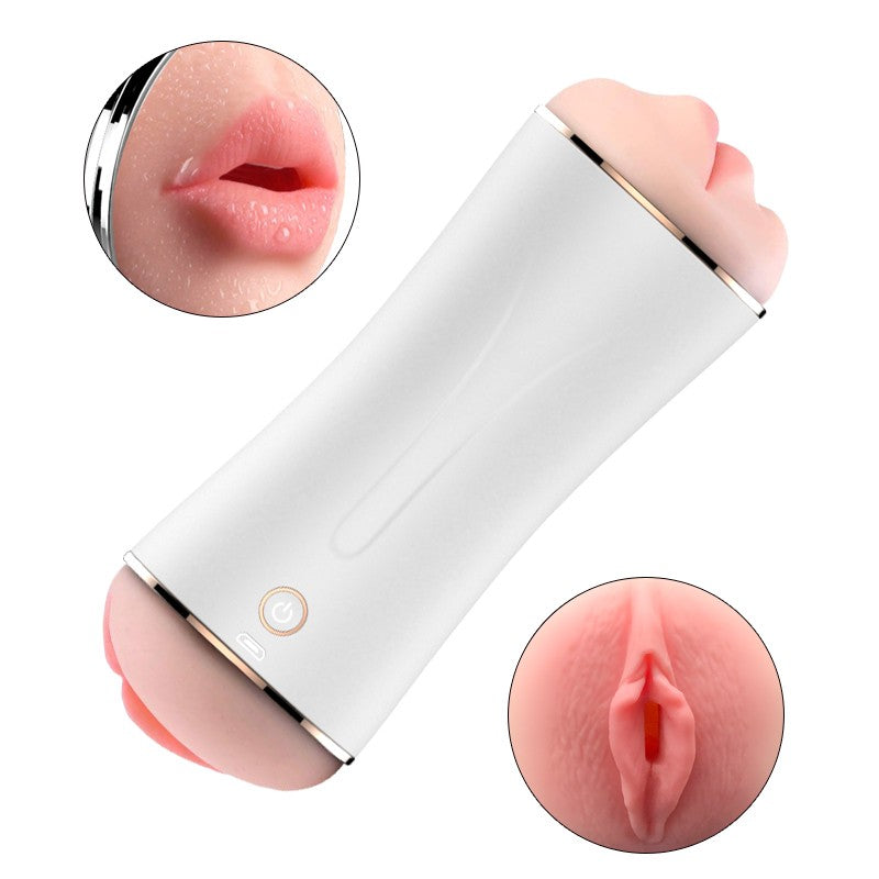 Foxshow Cyber Skin Vibrating Interactive Double Masturbator