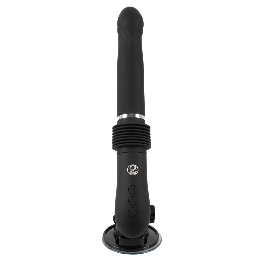 Fucking Machine Thrusting Vibrating Dildo with Remote