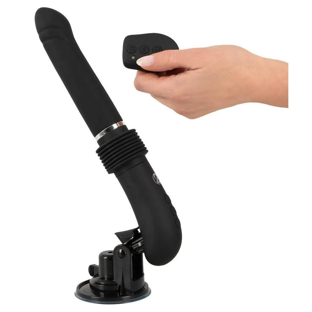 Fucking Machine Thrusting Vibrating Dildo with Remote