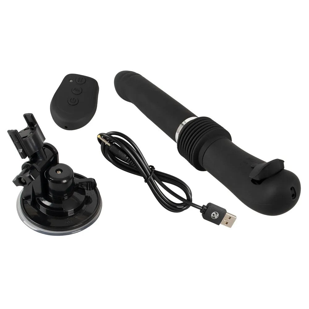 Fucking Machine Thrusting Vibrating Dildo with Remote
