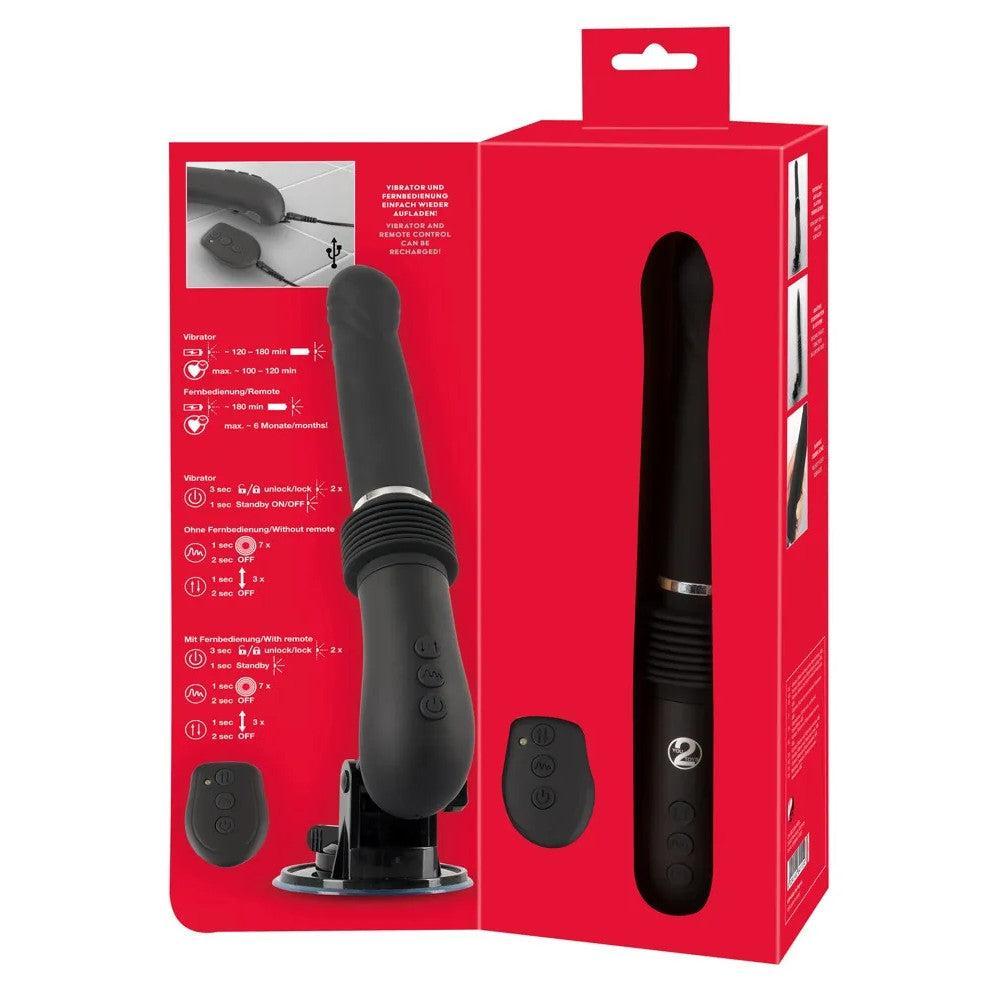 Fucking Machine Thrusting Vibrating Dildo with Remote