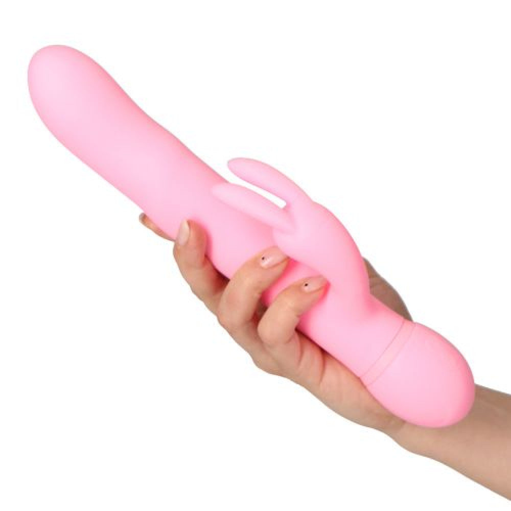 Funny Madness Rechargeable Silicone Rabbit Vibrator with Rotating Beads
