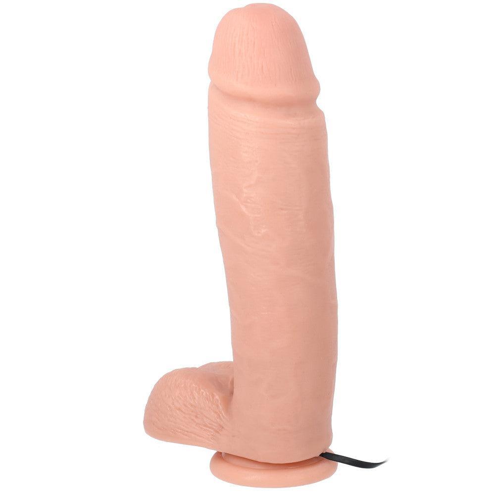 Get Real Large Vibrating Realistic 10" Dildo with Remote