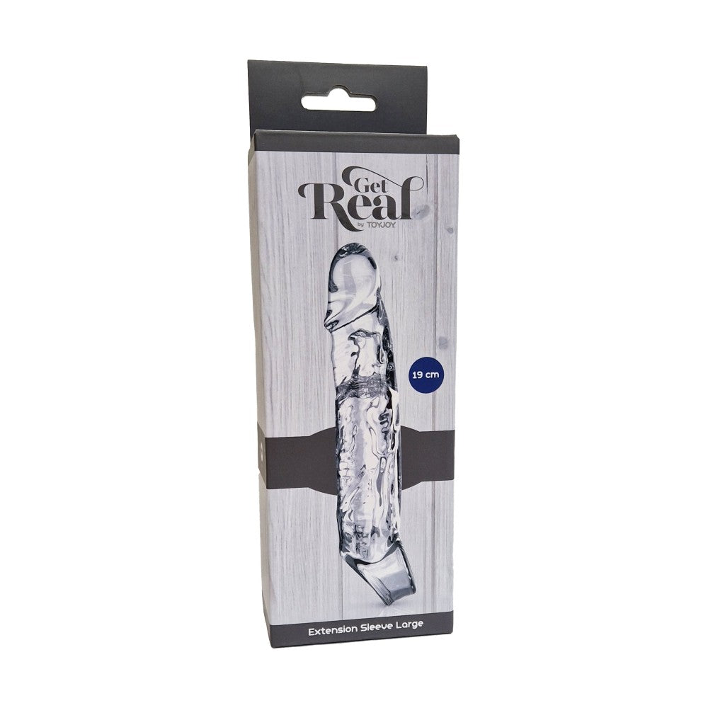 Get Real Realistic Penis Extender Large Transparent