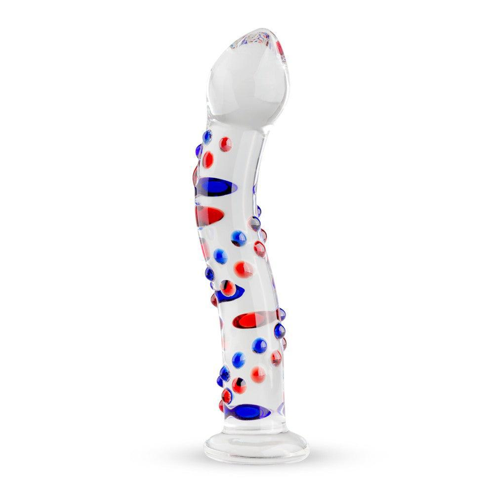 Gildo #3 Textured Curved Glass Dildo
