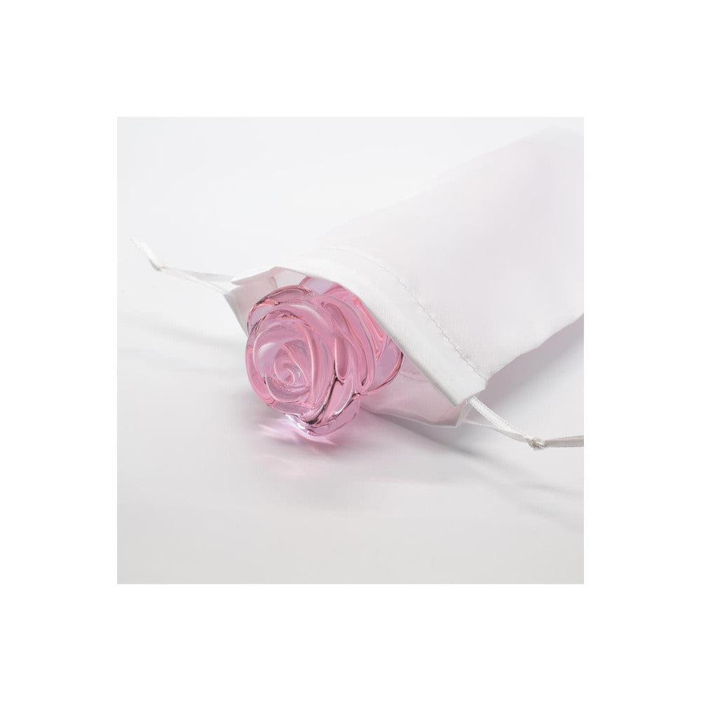 Rosebud Rose Shaped Beaded Glass Butt Plug