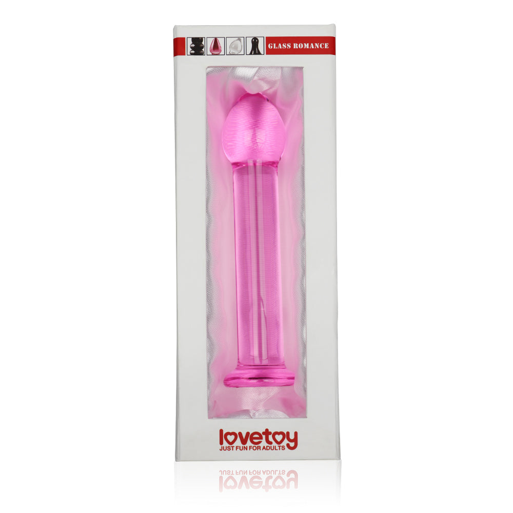 Glass dildo Glass Romance 01 pink