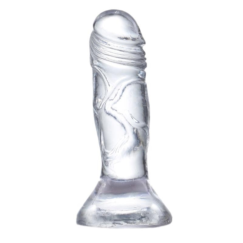 Glazed Small Realistic Dildo Transparent 12.3 cm.