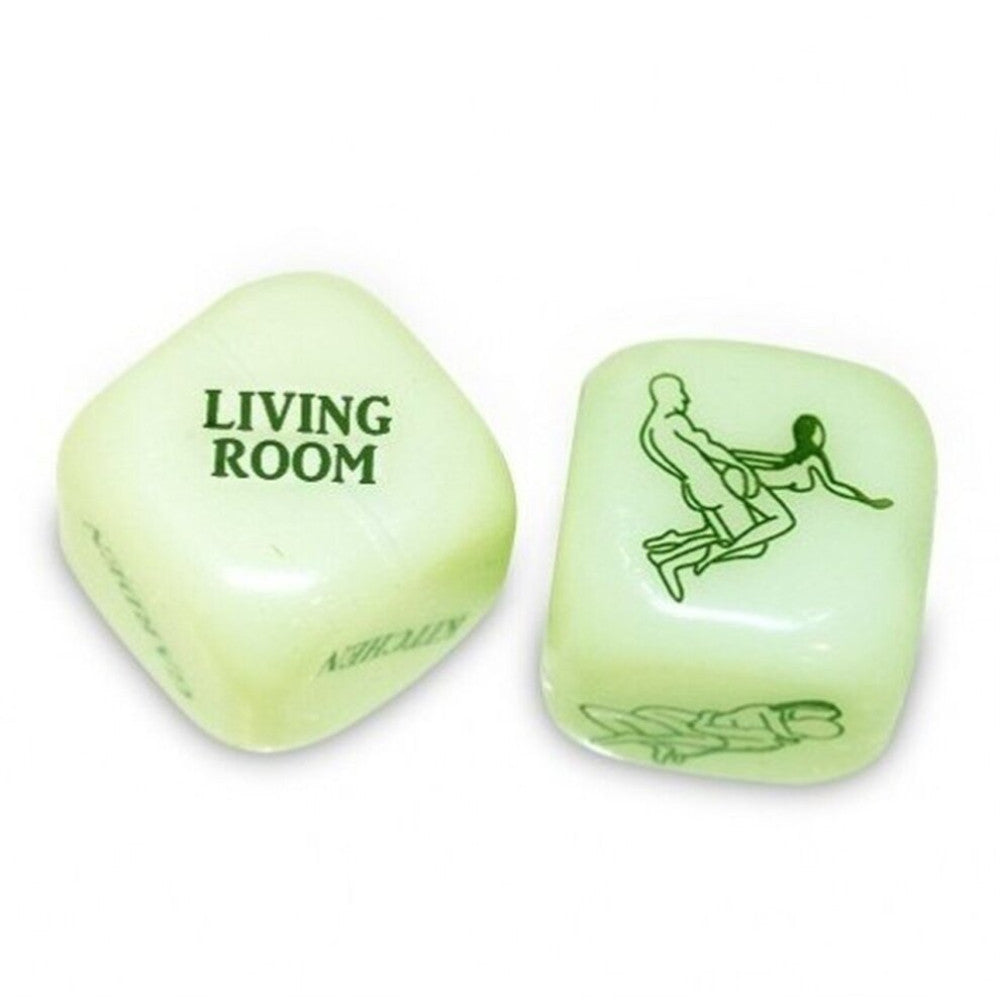 Glow In The Dark Erotic Sex Dice Set