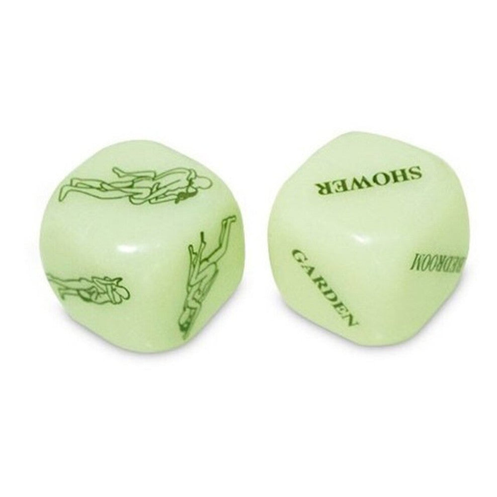 Glow In The Dark Erotic Sex Dice Set