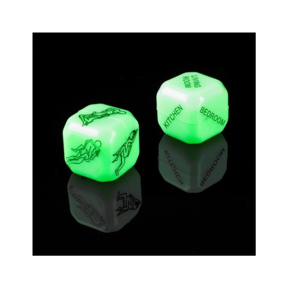 Glow In The Dark Erotic Sex Dice Set