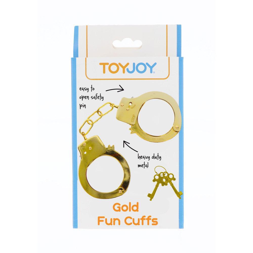 Gold Fun Cuffs solid metal handcuffs