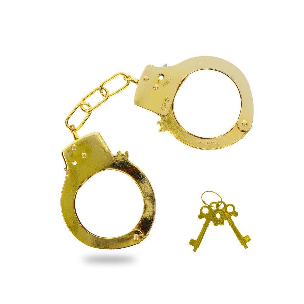 Gold Fun Cuffs solid metal handcuffs