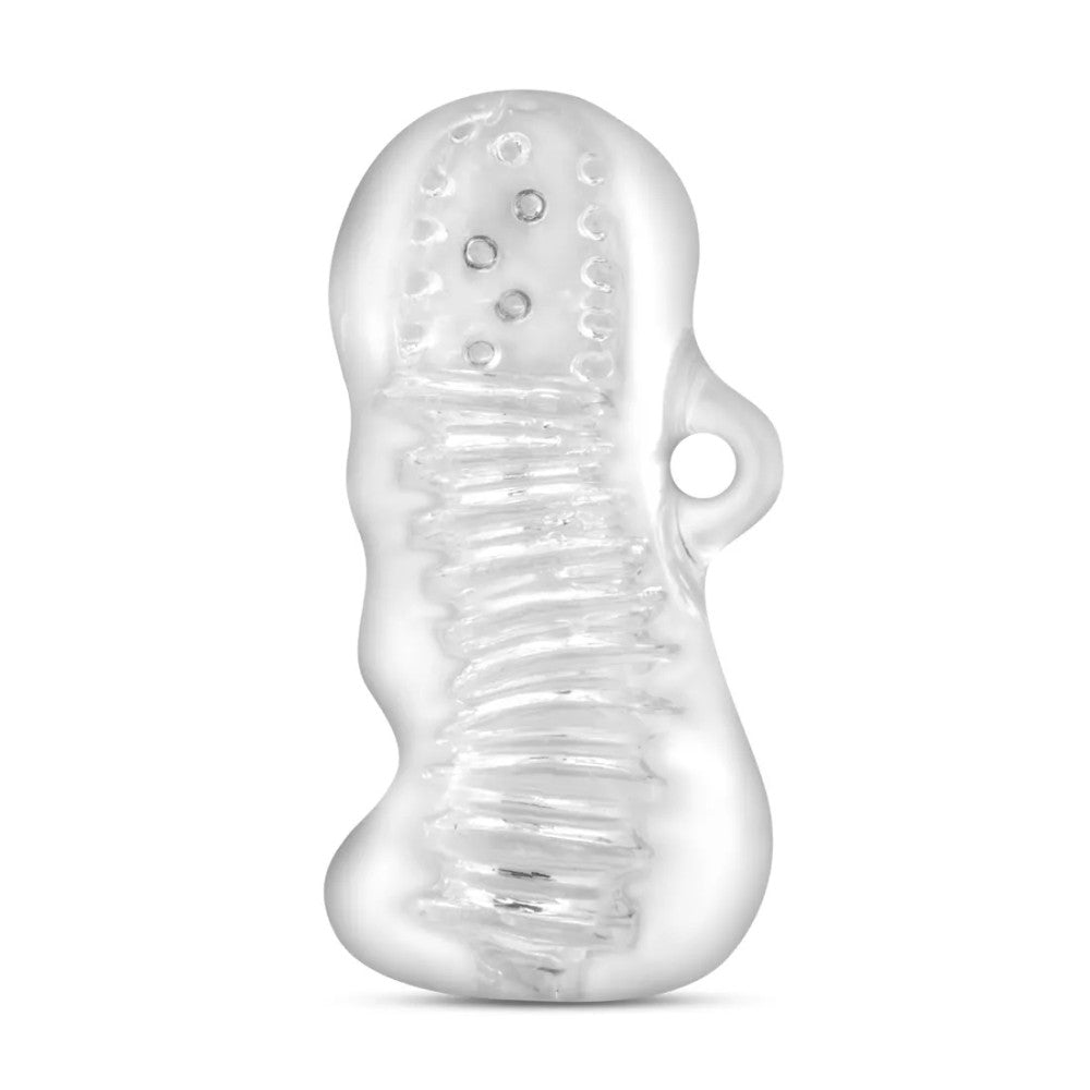 Hand Tool Stretchy Male Masturbator Transparent