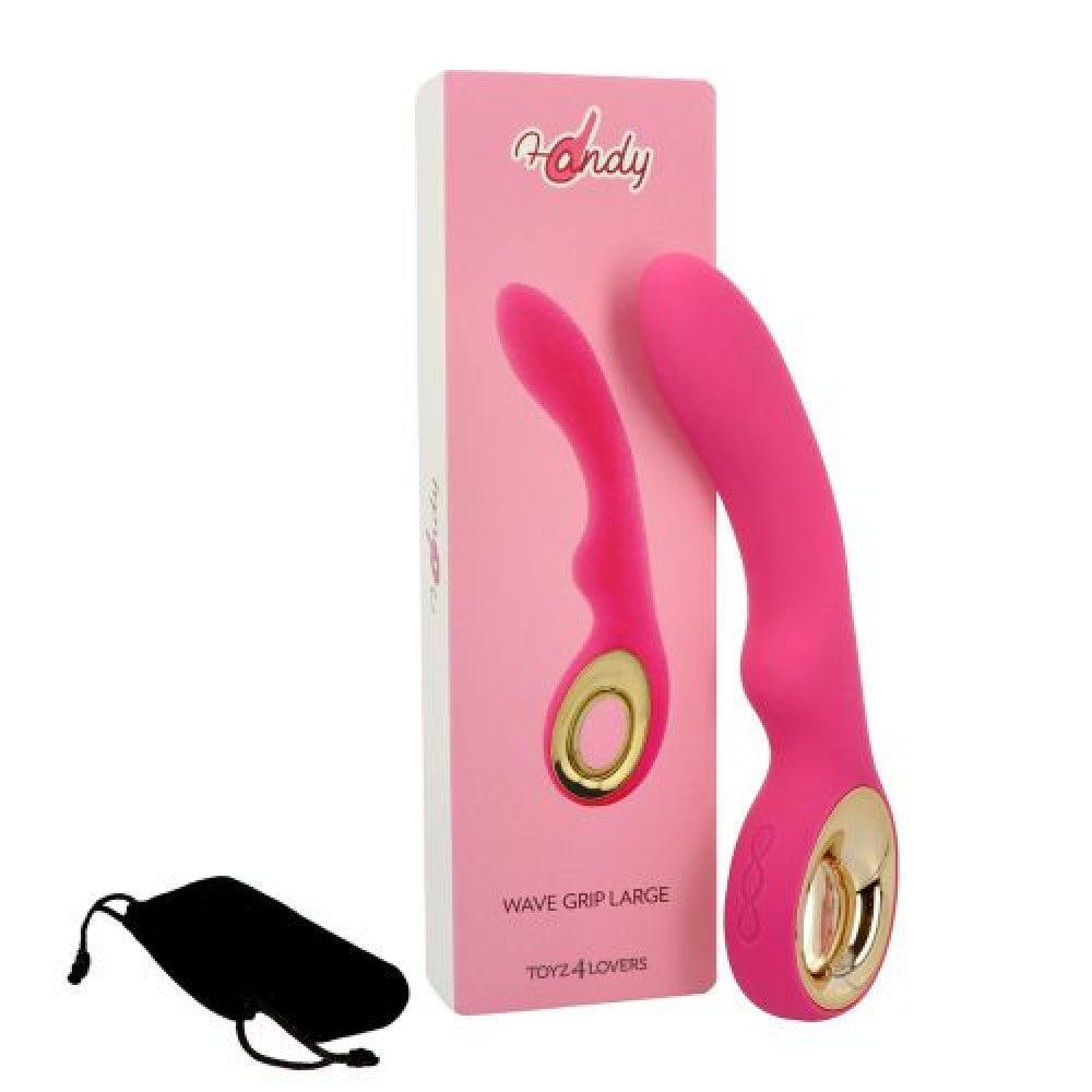 Handy Wave Large Rechargeable Vibrator Pink