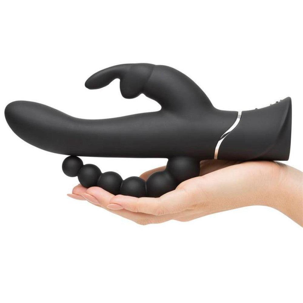 Happy Rabbit Rechargeable Silicone Triple Rabbit Vibrator Black