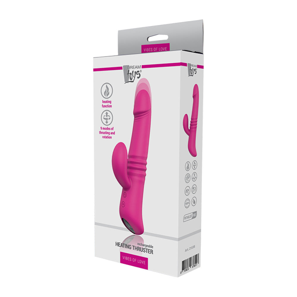 Heating Thruster Rechargeable Thrusting Rabbit Vibrator
