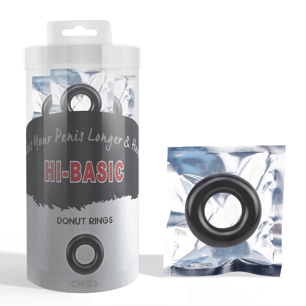 Hi-Basic Donut Cock Ring Black 1 Pc.