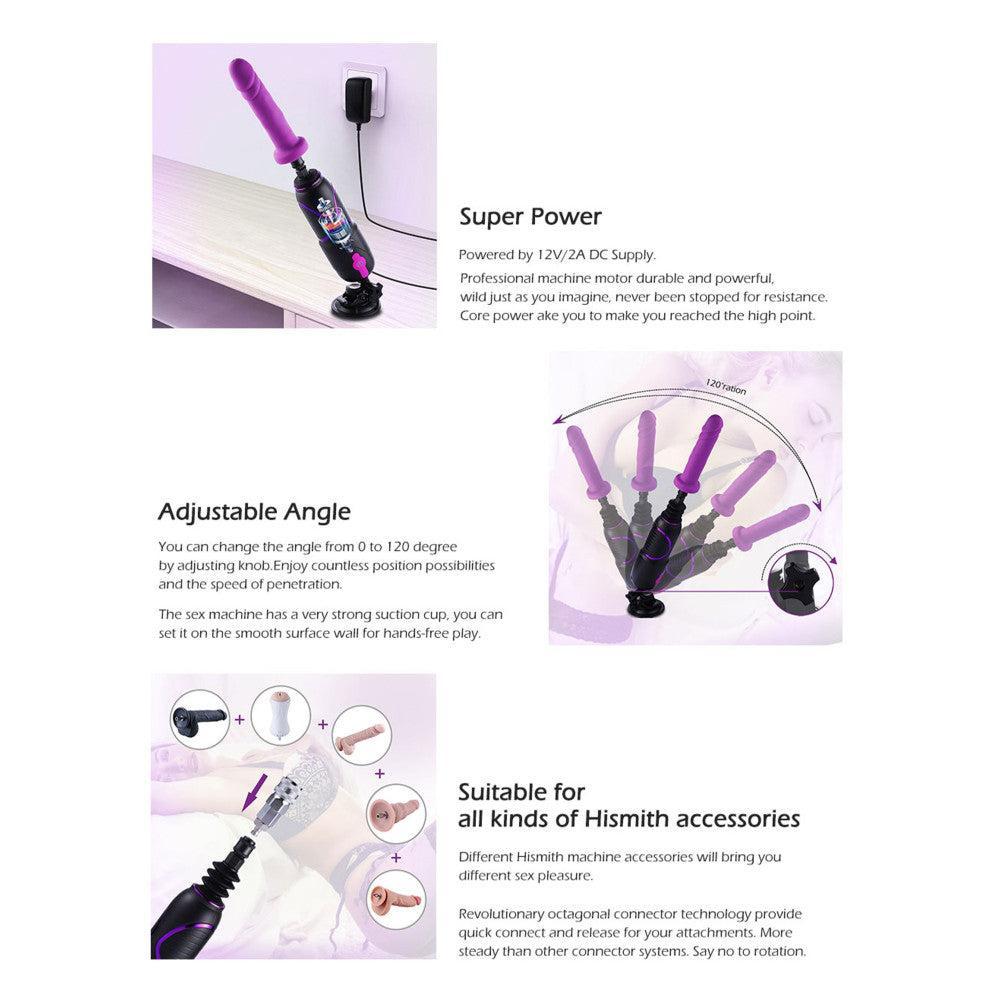 Hismith Pro Travel Portable Sex Machine with App