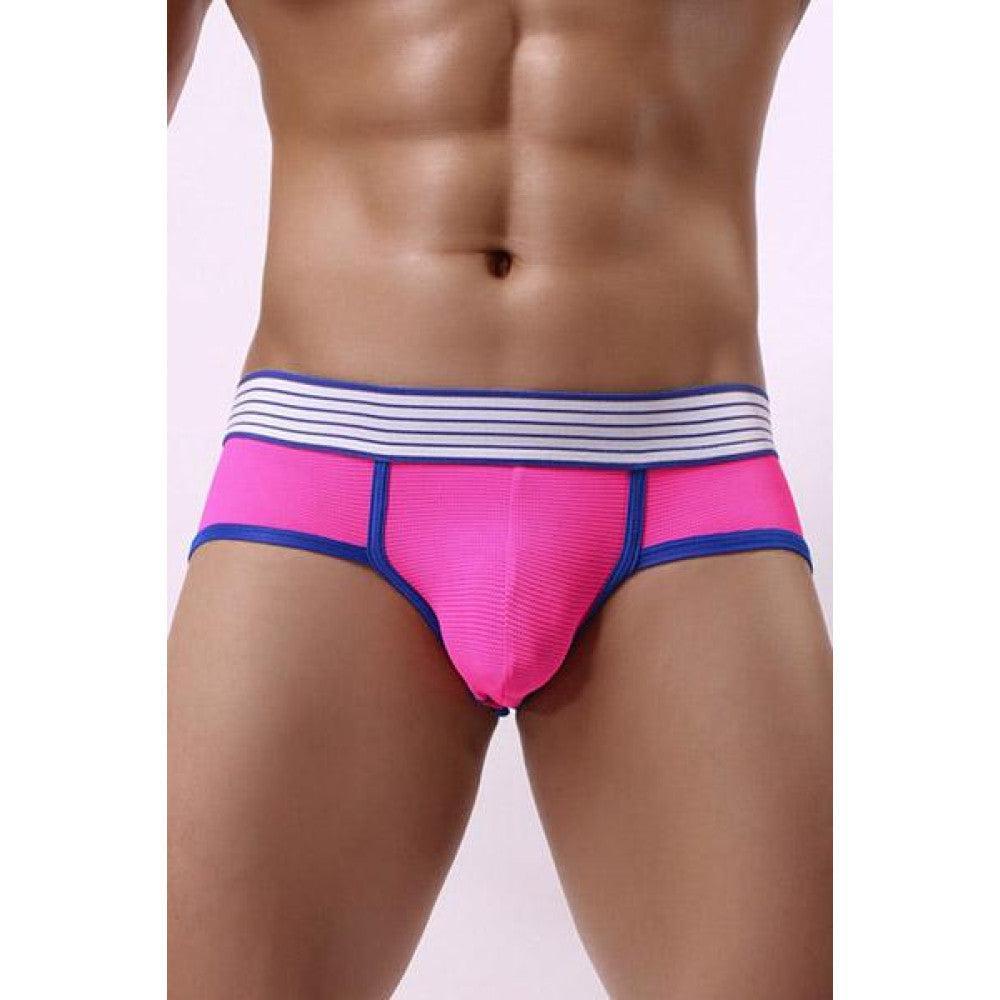 Hollywood Jock Sexy Men's Open Butt Boxers Pink