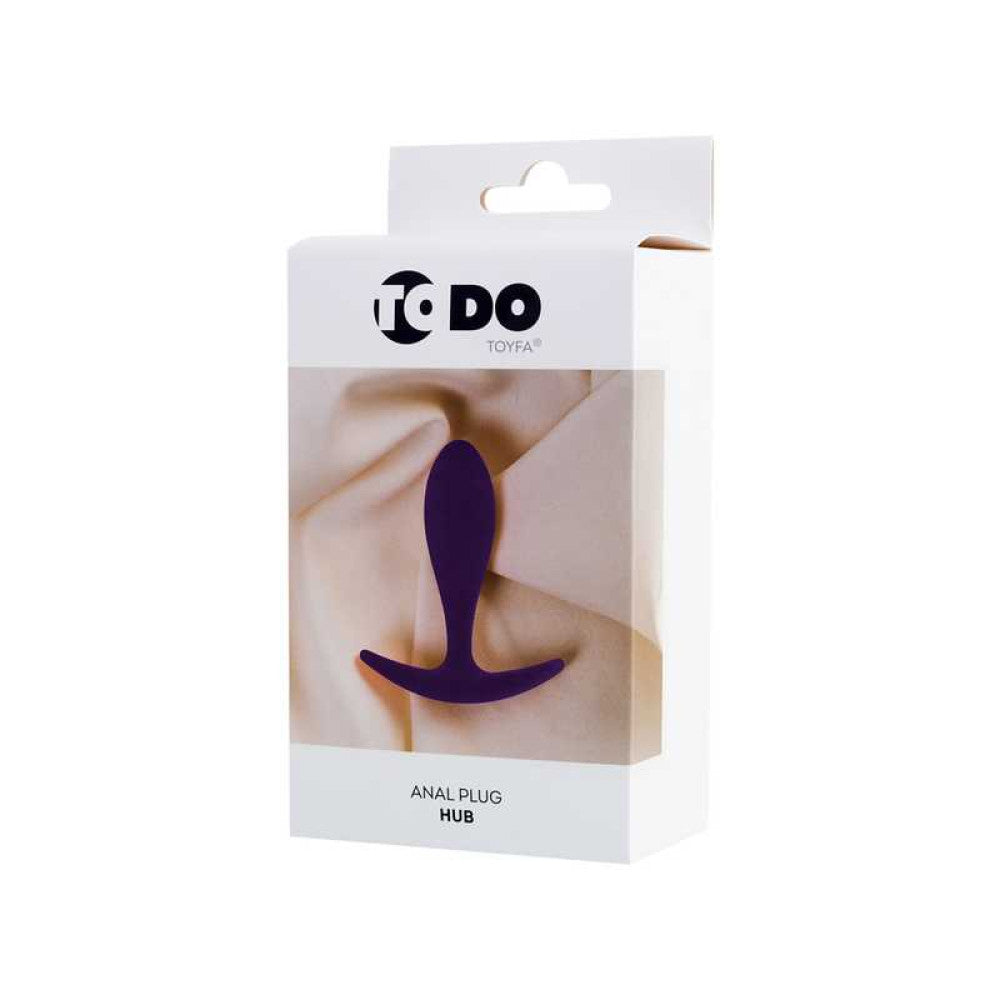 Hub Silicone Butt Plug Purple