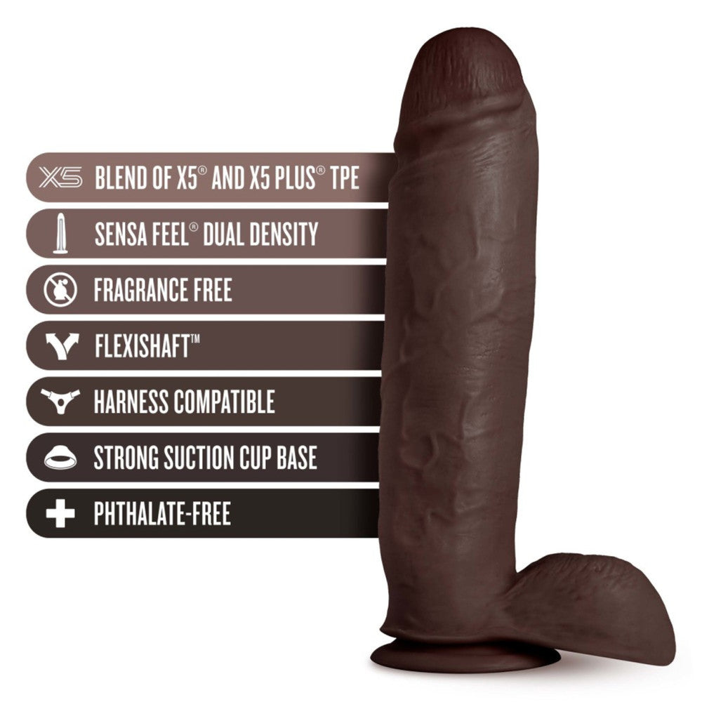Huge double layered realistic dildo made of cyberskyn