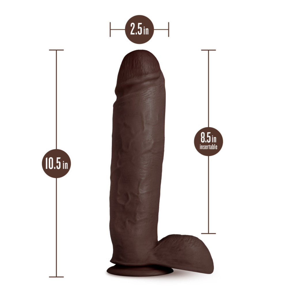 Huge double layered realistic dildo made of cyberskyn