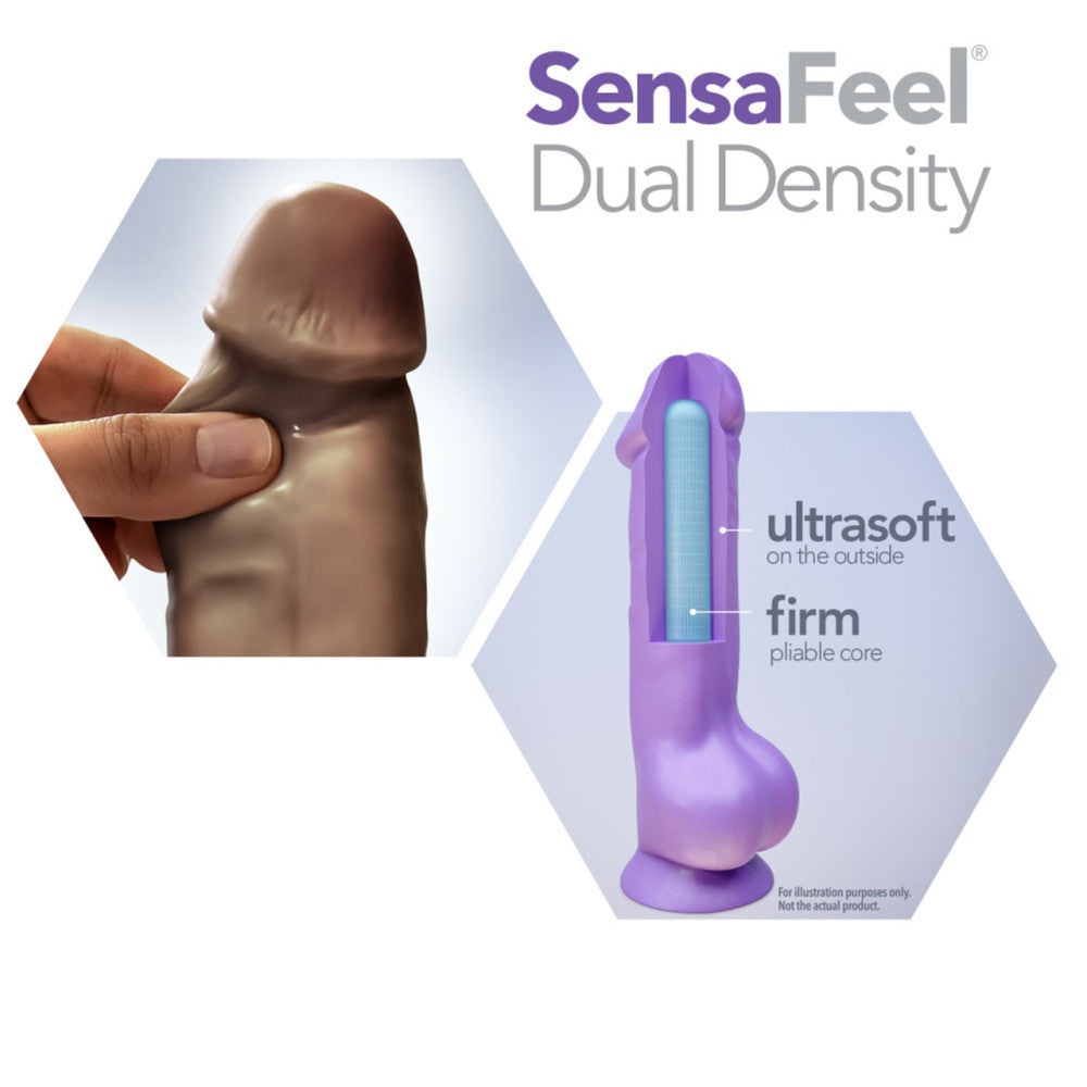 Huge double layered realistic dildo made of cyberskyn