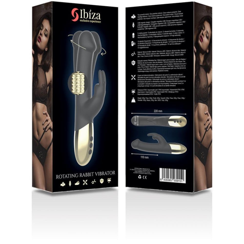 Ibiza Rotating Rabbit Vibrator With Rotation