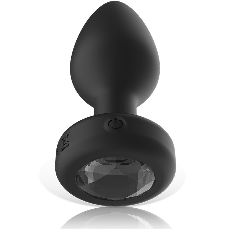Ibiza Vibrating Jewel Butt Plug with Remote Size L
