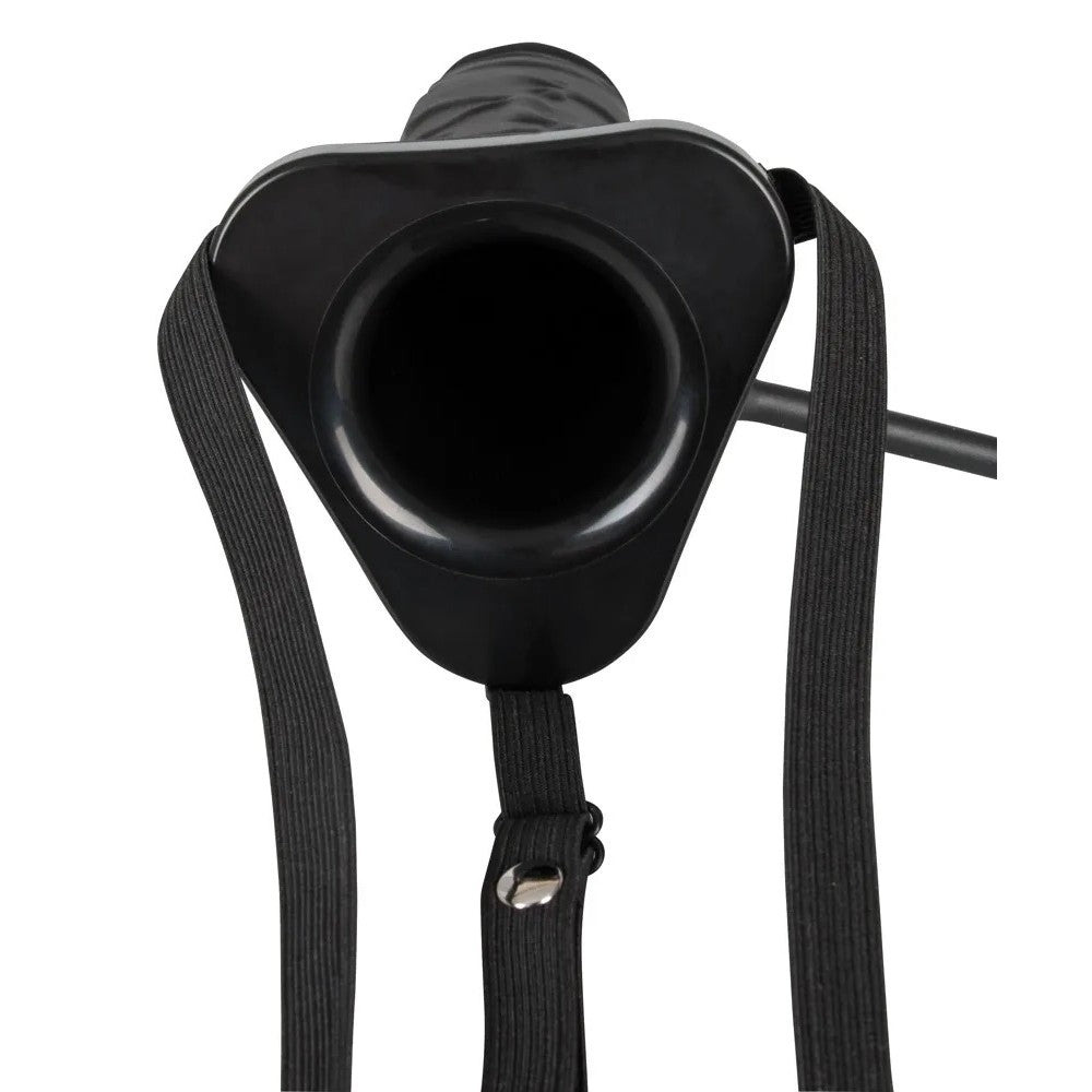 Inflatable Strap-on with Hollow Silicone Inflatable Dildo