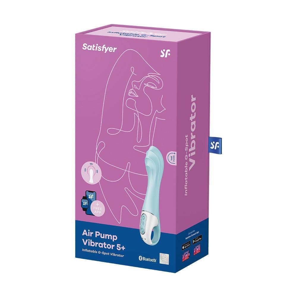 Inflatable Vibrator Satisfyer Air Pump Vibrator 5+ Blue