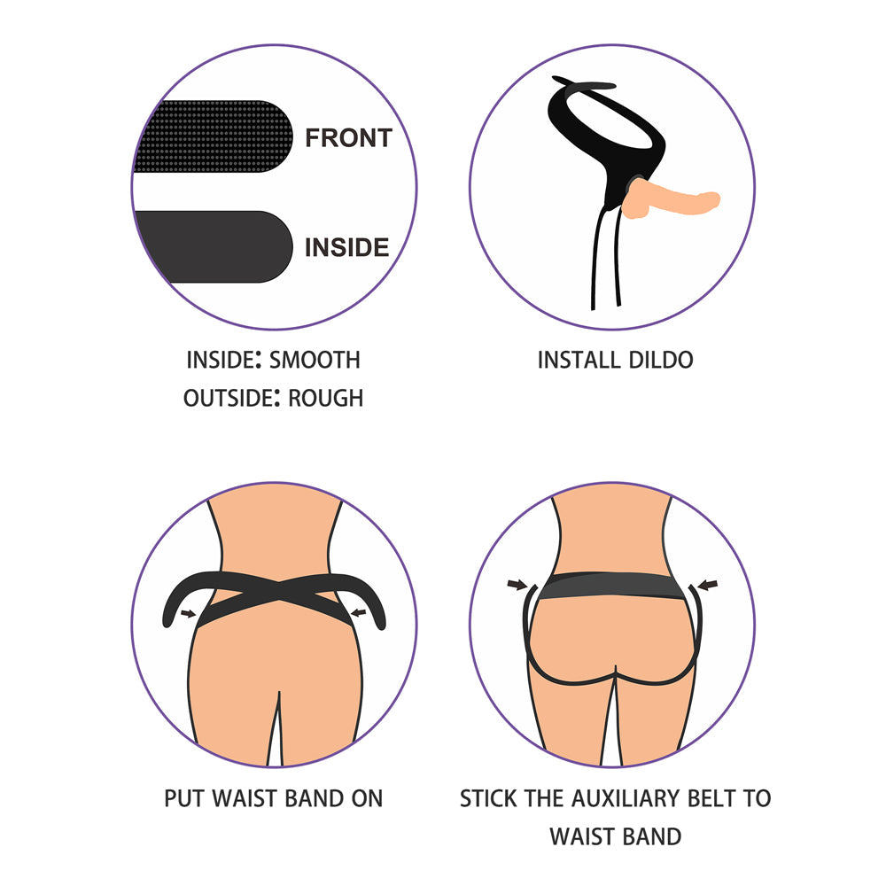Ingen Adjustable Strap-on Belt with Realistic Dildo 7"