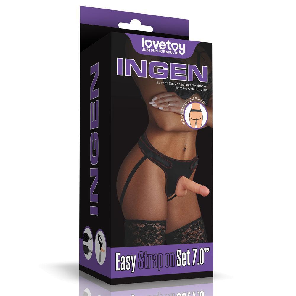 Ingen Strapon Belt Set with Realistic Dildo 7"