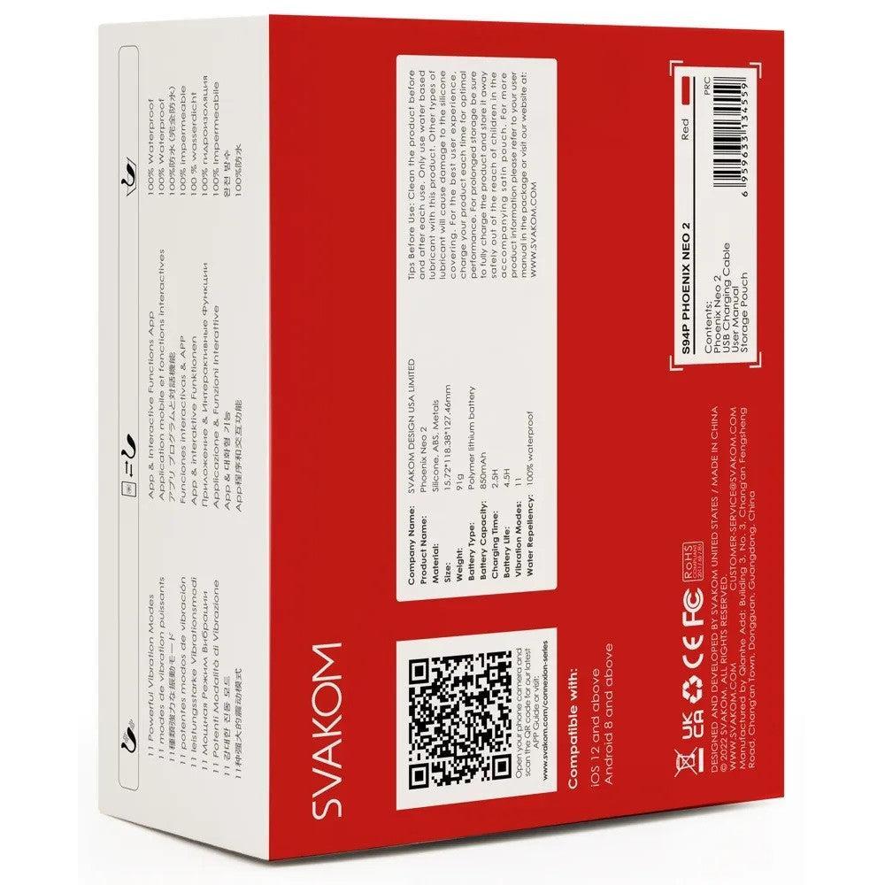 Svakom Phoenix Neo 2 Bullet Vibrator with App