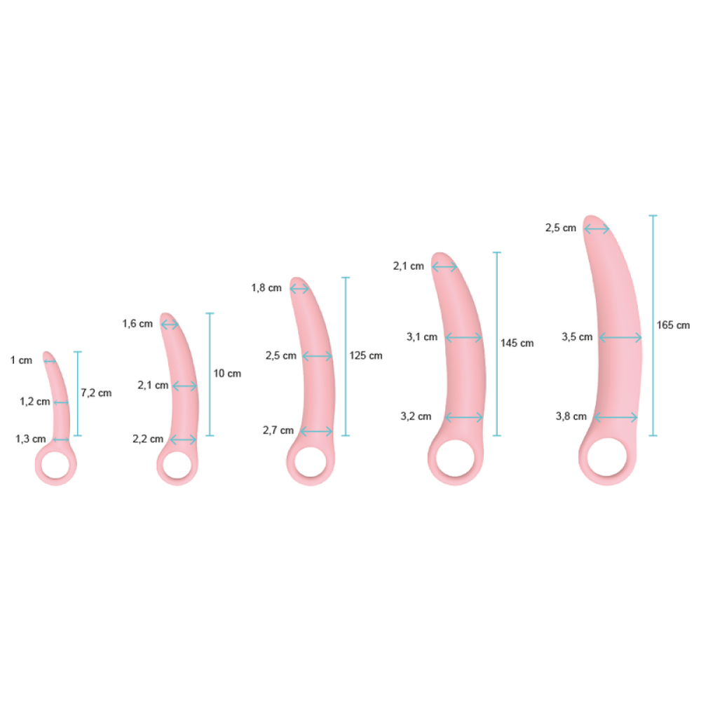 Intimichic Set of 5 Silicone Dilators Pink